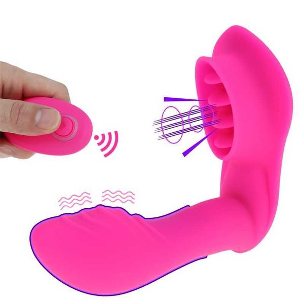 Sex toys Massager Wearable Panties Dildo Vibrator Oral Tongue Licking g Spot Clitoris Stimulator Remote Control Masturbator Toys