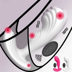 Jouets sexuels masseur sans fil télécommande gode vibrateur pour femmes double moteur Silicone souple G Spot massage Vaginal Anal clito stimulateur jouets