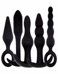 Jouets sexuels masseurs Orissi arrière-cour 5 pièces ensemble de produits amusants en Silicone Plug Anal Massage adulte camarades masculins97328161207603