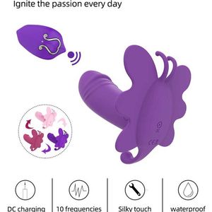 Seksspeeltjes Stimulators Vibrator Dildo Afstandsbediening Draagbare vibrators voor vrouwen G-spot Clitoris Onzichtbare vlinderslipje Vibrerend ei Volwassen producten