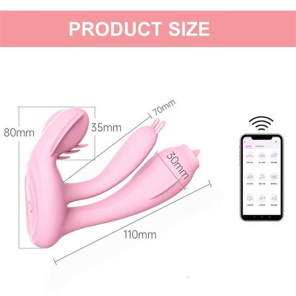 Jouets sexuels masseurs sans fil Bluetooth gode vibrateur pour femmes App télécommande porter des culottes vibrantes adultes femme clitoris Masturbation produits pour adultes