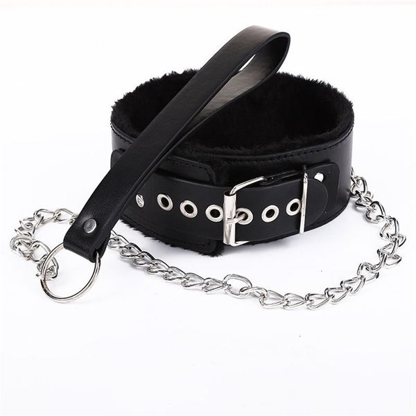 Toys Sex Bondage Collier érotique Collier réglable Collier Pu Leather SM Choker pour femmes couples sexuels jeux adultes 240408