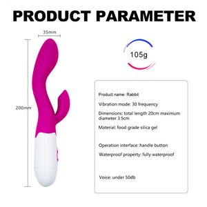 Seksspeeltjes vibrator groothandel in volwassen vrouwelijke seksproducten, modieuze vrouwelijke vibrator met 30 frequenties, masturbatievibrator, massagestickapparaat