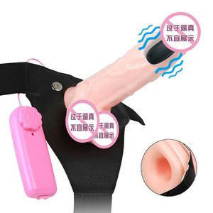 Sex Toys Women's Phallus heren holle leren broek met eidooier trillingen simulatie pull sex -appeal volwassen producten