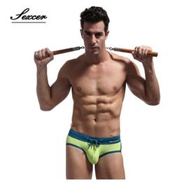 Sexcer Heren Badmode Pouch Ontwerp Zwembroek Heren Boxer Badmode Man Zwemshorts Kwaliteit Mannen Badmode Sexy Mannelijke Badpak2371