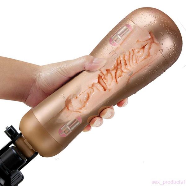 Masturbateur masculin mains libres rechargeable SEXE avec forte ventouse vagin artificiel vraie chatte jouets sexuels pour hommes produits sexuels
