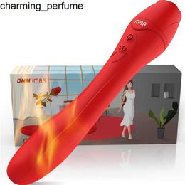 Seksuele clitoraal poesje zuigen verwarming rozen vibrator volwassen g-spot dildos av stick sex speelgoed toverstafmassager voor vrouwen vagina