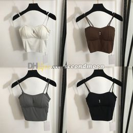 Sexy Backless Tanks Top Dames Zomer Yoga Vest Designer Print Sling Tops Sneldrogend Gym T-shirt