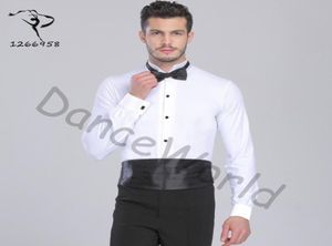 Sexy Stijldansen Stijldansen Man Dans Tops Heren bodysuit Shirts Latintangorumba Dancewear Shirt Top Dq60327857963