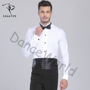 Sexy Ballroom Dancing Ballroom Dancing Man Dance Tops Mens Bodysuit Shirts Latin Tango Rumba Dancewear Shirt Top DQ6032 270N