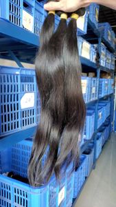 Sexy schoonheid liefdesster originele donor straight weeft Birmaans menselijk haar bruinachtige kleur 300g fullhead