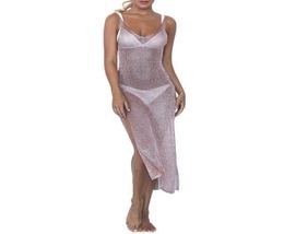 Sexy Bikini Beach Coverup Swimsuit bedekt badpak zomerkleding breien badmode mesh jurk tunic 918 sarongs6538939
