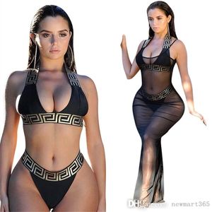 Sexy bikinisets voor dames bandage badpak crop top badmode string badpak hoog uitgesneden strandkleding effen print nieuwe zwemmer