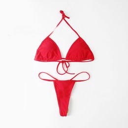 Sexy Bikini Swimsuit Swimming Suite pour les femmes Luxury P Lettres de marque triangle de maillot de maillot de bain maillot de bain Summer plage Summer Belle Pink Maillot de Bain