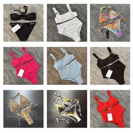 Bikini sexy para mujer famoso 2024 tops Trajes de baño Trajes de baño para mujer Ropa de baño Ropa de playa para mujer Trajes de baño Marcas de lujo Trajes de baño Bikinis Ropa con estampado geométrico