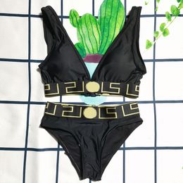 Sexy bikini's luxe dames zwempak met letters zomer mode zwemkleding dame backless badpakken