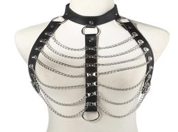 Chaîne de harnais de corps sexy Femmes Punk Goth Party BodyChain Fashion Festival Tenues de bijoux Cosplay Accessoires8651567