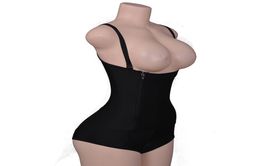 Sexy Bodycon Body Shapewear Zipper style dames sweat gilet Tummy Shaper minceur corps sculptant vêtements en caoutchouc taille corset haute 8514566