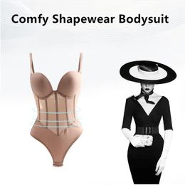 Sexy Bodysuit Vrouwen Shapewear Body Shaper Met Beha Compressie Lichamen Buik Schede Taille Trainer Reductieve Afslanken Ondergoed 240109