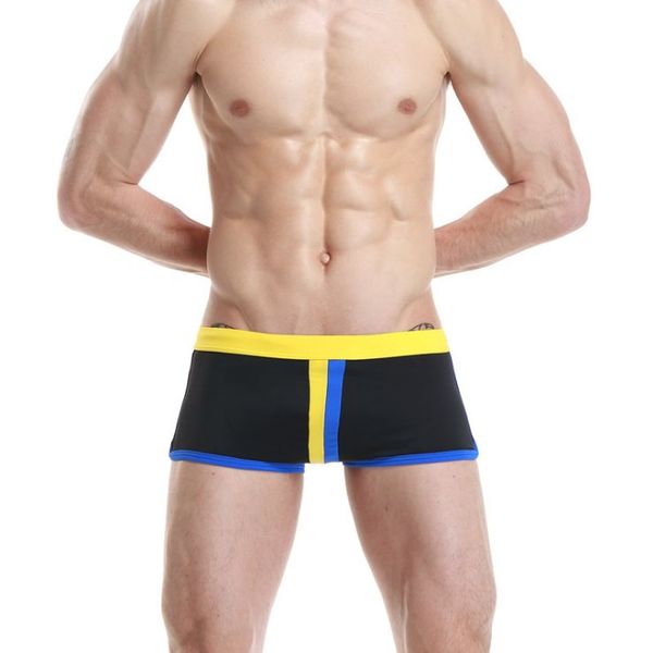 Sexy Boy Traje de baño Hombre Slim Fit Swimsuits Boxer Creative Boxer Skets Maillot de Bain Baño de baño Moda