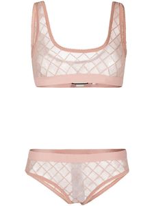 Sexy Bra Set Femmes Broderie Lettre Designer Sous-Vêtements Européen Américain Lingerie Ensemble Sous-Vêtements En Dentelle Haute Qualité Culotte Transparente