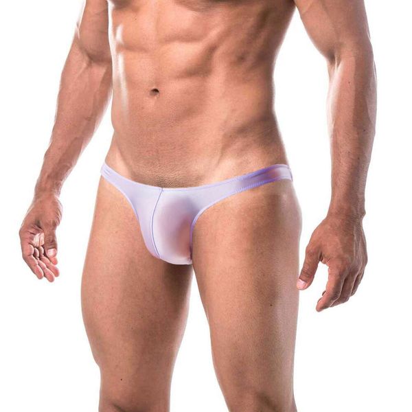 Camisetas tipo tanga para hombre, sexy, encantadora, con cabello revelador, transparente, ultrafina, aceitosa, brillante, sedosa y suave, de cintura ultrabaja 115848