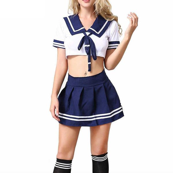 Lencería Sexy para Cosplay, picardías para mujer, uniforme erótico de estudiante, lencería Porno, disfraces sexis, juego de rol para sexo