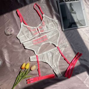 Sexy Costume Perspective for Women Mesh Hot Erotic Underwear Set Sex Costume Bra Panties Garter Belt Porn Sexy Lingerie Suits