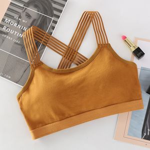 Sexy Cross Back Straps Sport Bra Schokbestendig Ademende Fitness Running Gym Yoga Vest Top Sport Bra Sportswear voor Vrouwen Meisjes 293 B3