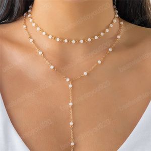 Sexy kristal kraal kronkeltje ketting ketting voor vrouwen vintage gotische lange link esthetische wo accessoires sieraden