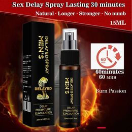 Spray de retraso sexy para hombres que no amenazan la eyaculación masculina hombre prolongo a los aerosoles prematuro