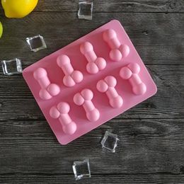Sexy duradero cubo de hielo/molde de pastel silicona para hornear horneado horneado 8 cuadrículas herramientas creativas creativas hechas a mano para el hogar
