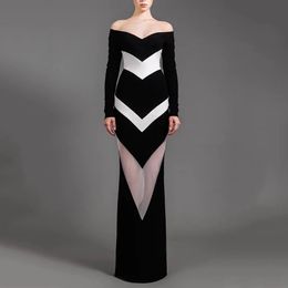Sexy Fanny Hip Dress Fashion Stripes Slim Deep V-Neck Ladies Evening Bandage Dress Woman Wear HL1921