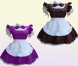 Sexy French Maid Costume Gothic Lolita Robe Anime Cosplay Sissy Maid Uniform PS Size Halloween Costumes For Women 2021 Y08438081