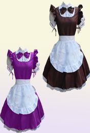 Sexy French Maid Costume Gothic Lolita Robe Anime Cosplay Sissy Maid Uniform PS Size Halloween Costumes For Women 2021 Y01807970