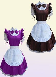 Sexy French Maid Costume Gothic Lolita Robe Anime Cosplay Sissy Maid Uniform PS Size Halloween Costumes For Women 2021 Y08354992