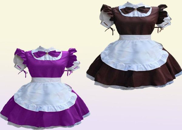 Sexy French Maid Costume Gothic Lolita Robe Anime Cosplay Sissy Maid Uniform PS Size Halloween Costumes For Women 2021 Y07905118