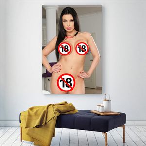 Sexy meisjes hete pornoster grote borsten erotica volwassen model muur kunst schilderijen canvas posters en print voor woonkamer slaapkamer decor