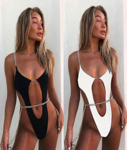 Sexy Gold Chain Tuit Ins Fashion Hollow Bikini Women Outdoor Beach Batwear Bukinis Bikinis Traje de baño de baño Femenino31969523622249