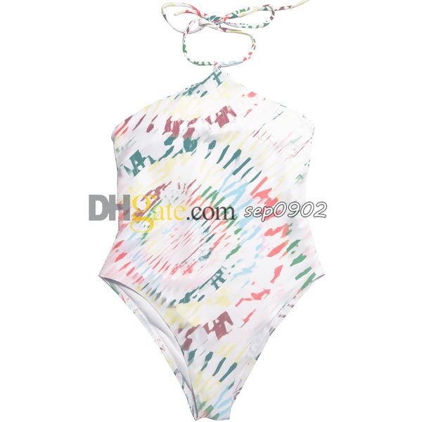 Sexy licou maillots de bain femmes lettres imprimer maillot de bain taille haute vêtements de plage printemps chaud maillot de bain