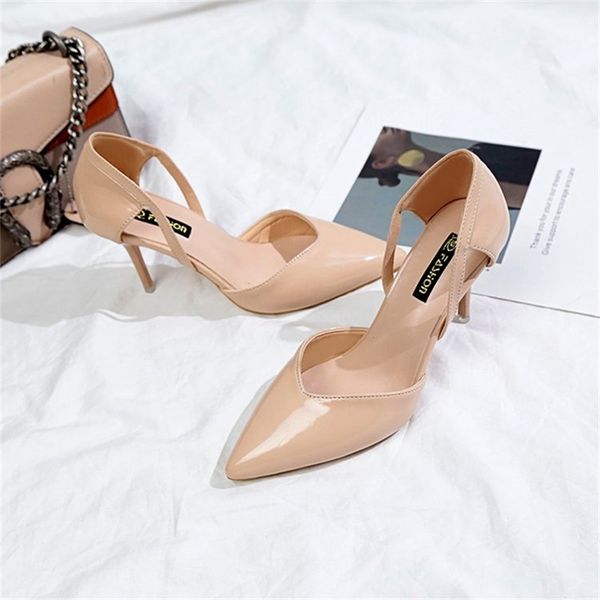 Sexy talons hauts femme stiletto pointu sauvage creux fille nue chaussures simples mode été styl talons hauts sandales femmes 220516