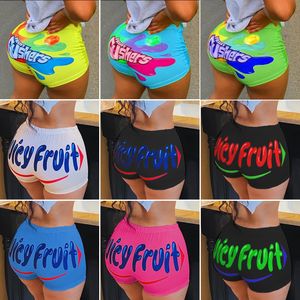 Sexy High Tailed Booty Shorts Vrouwen plus size fietsen leggings zomer fitness kleding vrouwelijk sappig fruit groothandel 240403