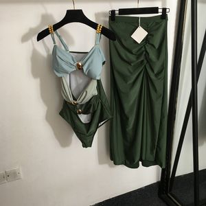 Sexy holle zwemblaasjes dames bodysuit jurk ontwerper geplooide rokken tracksuit vakantie vakantie sling zwempakken badpak