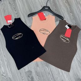 T-shirt ajouré Sexy pour femmes, chemises en tricot, débardeur d'été, hauts sans manche, pull de styliste pour filles, gilets de plage, style décontracté