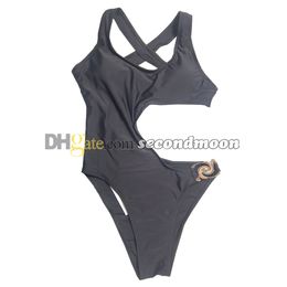 Maillot de bain une pièce Sexy, taille creuse, Push-Up, couleur unie, vêtements de plage avec rembourré, maillots de bain femmes