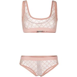Sexy Kant Bras Sets voor Dames Luxe Letters Dames Sexy Lingerie Dame Party Bruid Brush Bra Sorts Suit