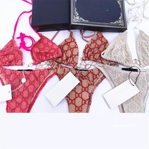 Sexy Kanten Bh Sets Volledige Brief Jacquard Vrouwen Lingerie 5 Kleuren Nieuwste Keten Beha Cadeau voor Vrouw Charme Ondergoed293Y