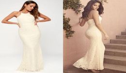 Robes de mariée sexy en dentelle gaine licou fête formelle dos nu plage bohème ivoire blanc robe de mariée sur mesure plus la taille vestido3451094