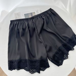 Sexy kanten zijdeachtige shorts vrouwen thuis slaapbodems pure kleur slaap shorts na8810
