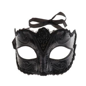 Sexy Ladies Masquerade Ball Mask Fiesta veneciana Eye Mask Lace Up New Black Carnival Fancy Dress Disfraz Sexy Party Decoration